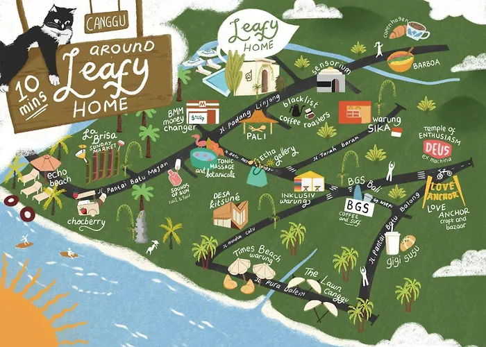 Leafy - 5 Mins Walk To Echo Aparthotel Canggu (Bali)